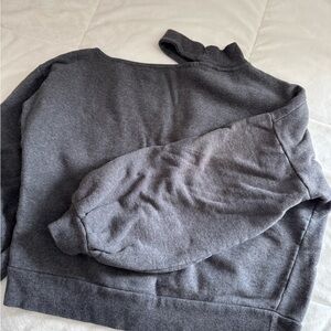 Vince Camuto Charcoal Gray Off-the-Shoulder Sweater